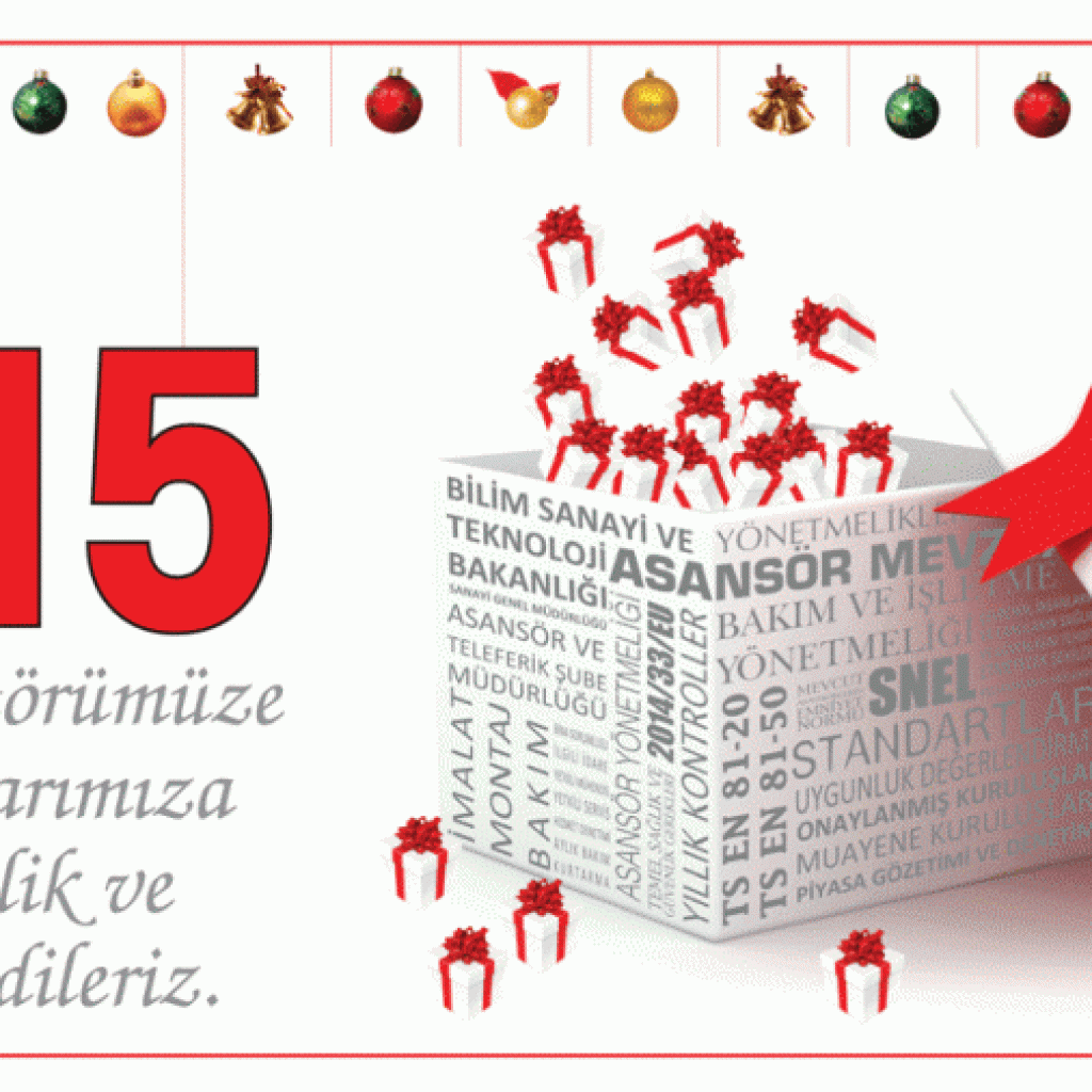 SAĞLIKLI VE MUTLU YILLAR DİLERİZ...