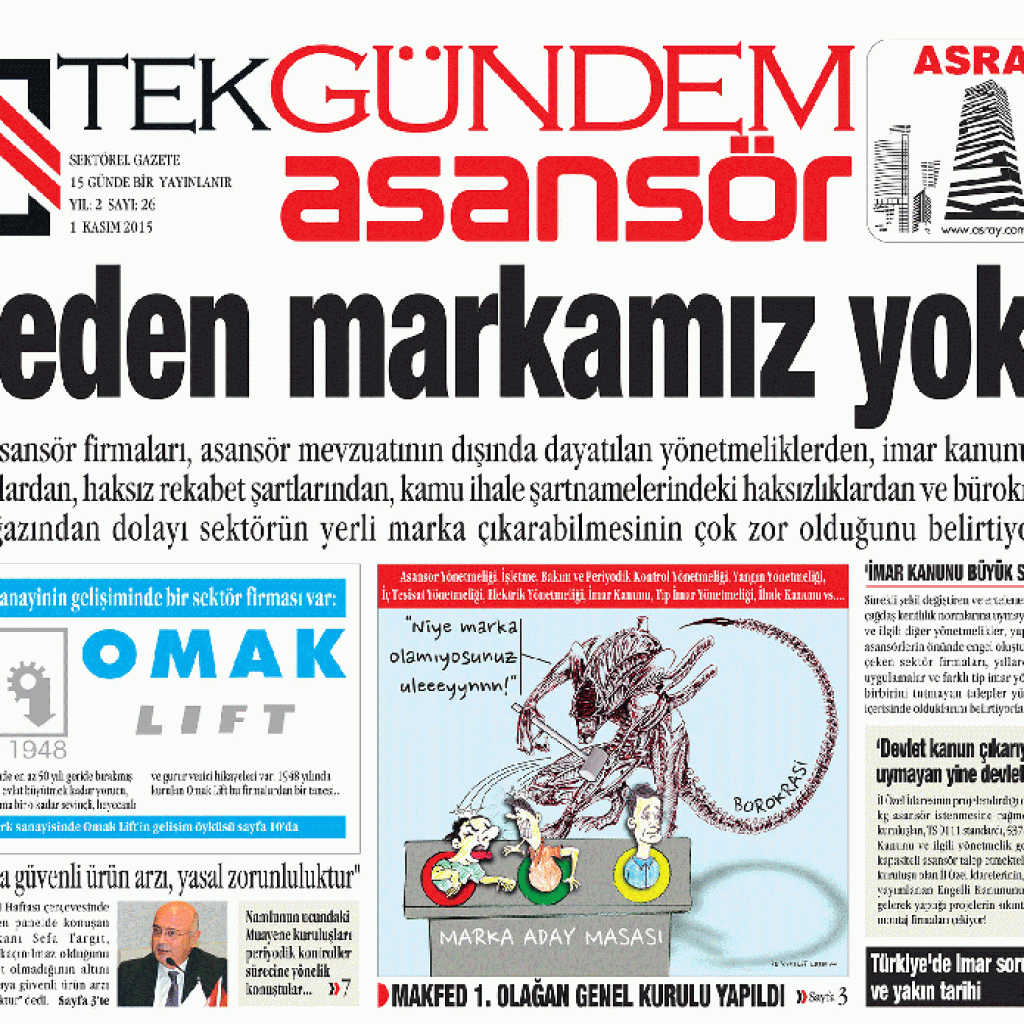 ASANSÖRDE GÜNDEMİ BELİRLİYORUZ...