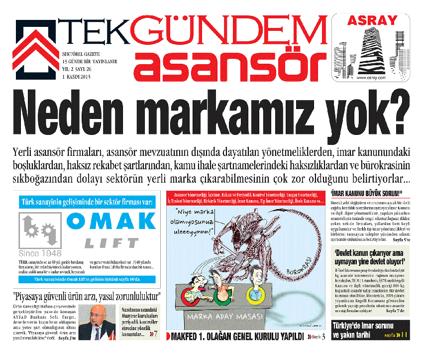 ASANSÖRDE GÜNDEMİ BELİRLİYORUZ...